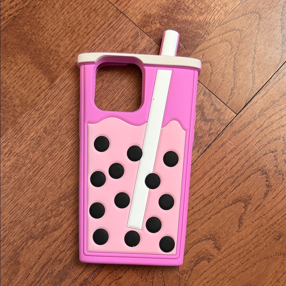 Pink Bubble Tea Phone Case